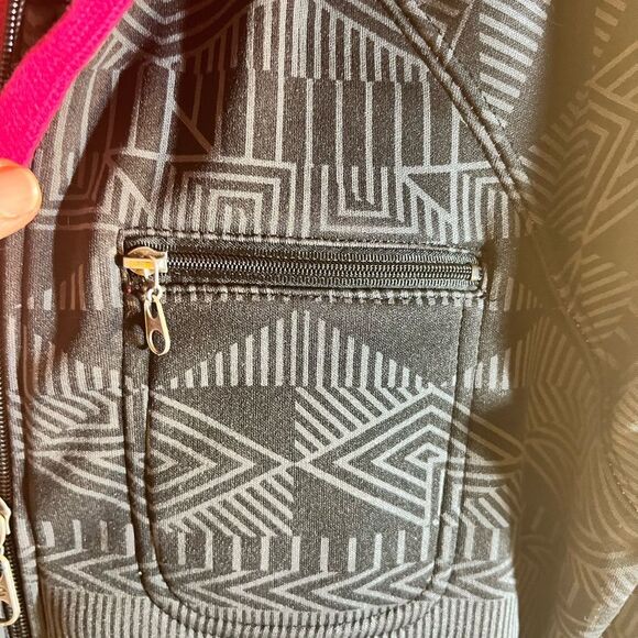 Billabong Black and Pink Hoodie - Picture 3 of 11